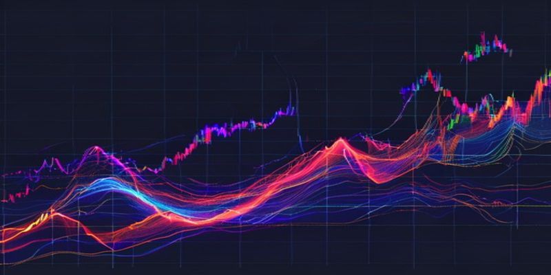 VWAP line on a 5-minute futures chart showing price bouncing off it